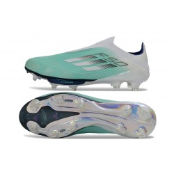 adidas Scarpe da Calcio F50 + Senza Lacci Elite FG Verde Bianco Argento