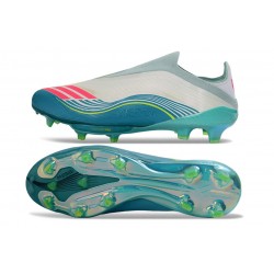 adidas F50 + Senza Lacci Elite FG Messi Ftwr Bianco Rosa Lucido Verde