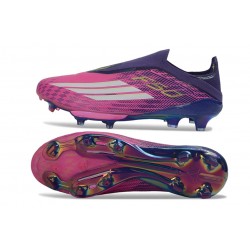 adidas Scarpe da Calcio F50 + Senza Lacci Elite FG Viola Rosa Bianco