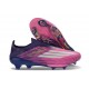 adidas Scarpe da Calcio F50 + Senza Lacci Elite FG Viola Rosa Bianco