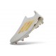 adidas Scarpe da Calcio F50 + Senza Lacci Elite FG Bianco Oro