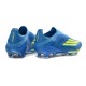 adidas F50 + Senza Lacci Elite FG X MESSI Team Blu Royal Giallo Solare Semi Blu Burst