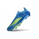 adidas F50 + Senza Lacci Elite FG X MESSI Team Blu Royal Giallo Solare Semi Blu Burst