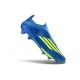 adidas F50 + Senza Lacci Elite FG X MESSI Team Blu Royal Giallo Solare Semi Blu Burst