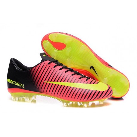 Scarpe Calcio Nuove Nike Mercurial Vapor XI FG ACC Rosso Giallo