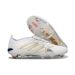 Scarpe da Calcio adidas Predator 26 Elite FT FG Bianco Oro