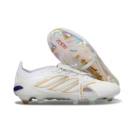 Scarpe da Calcio adidas Predator 26 Elite FT FG Bianco Oro