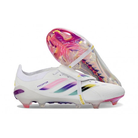 Scarpe da Calcio adidas Predator 26 Elite FT FG Bianco Rosa