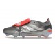 adidas Predator 26 Elite FT FG Ferro Metallizzato Zero Metallico Rosso Lucido