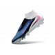 Scarpe Nike Phantom 6 Elite High Cut FG Blu Racer Rosa Blast Bianco