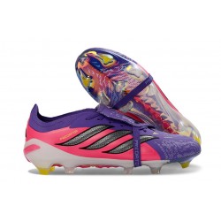 Scarpe da Calcio adidas Predator 26 Elite FT FG Viola Rosa Nero
