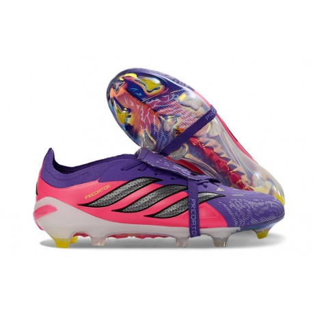 Scarpe da Calcio adidas Predator 26 Elite FT FG Viola Rosa Nero