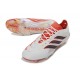 Scarpe da Calcio adidas Predator L Elite FG Bianco Rosso Nero