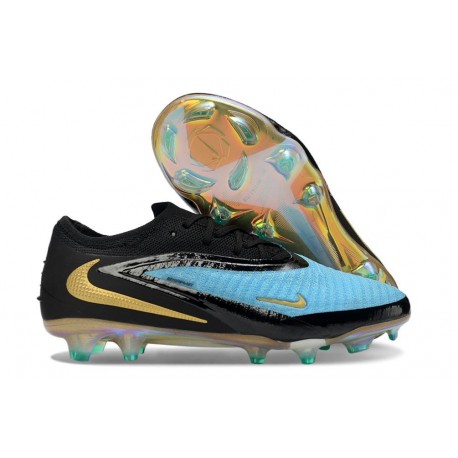 Scarpe da Calcio Nike Phantom 6 Elite Low FG Blu Nero Oro