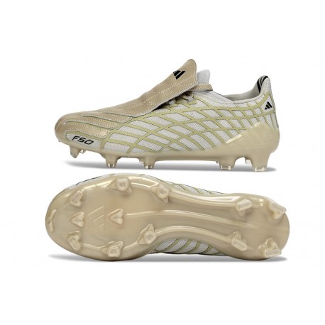 Scarpe da Calcio Adidas F50 Elite FG Spider Oro Grigio