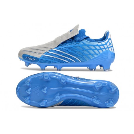 Scarpe da Calcio Adidas F50 Elite FG Spider Blu Argento