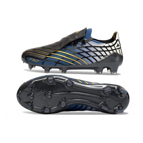 Scarpe da Calcio Adidas F50 Elite FG Spider Nero Blu Bianco