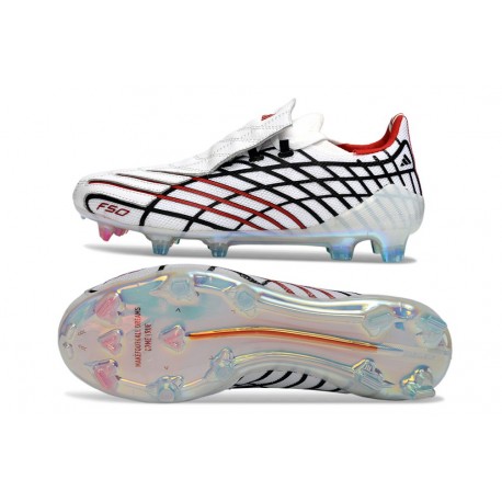 Scarpe da Calcio Adidas F50 Elite FG Spider Bianco Rosso Blu