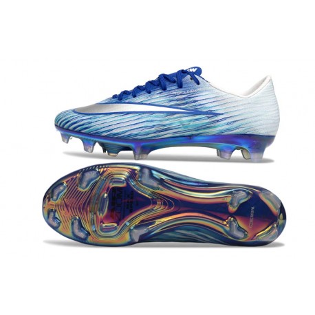Scarpe Nike Air Zoom Mercurial Vapor 17 Elite FG Blu Bianco Argento