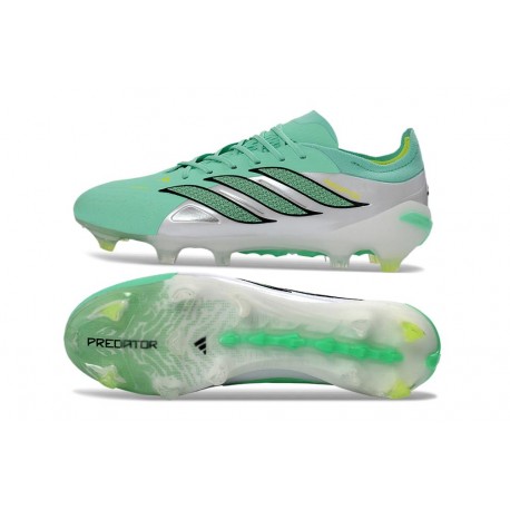 Scarpe da Calcio adidas Predator L Elite FG Verde Argento