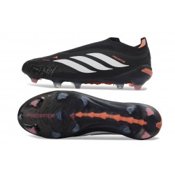Scarpe adidas Predator Laceless Elite FG Nero Bianco