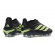 Scarpe adidas Predator Laceless Elite FG Nero Verde Lime