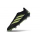 Scarpe adidas Predator Laceless Elite FG Nero Verde Lime