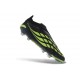 Scarpe adidas Predator Laceless Elite FG Nero Verde Lime