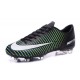 Scarpe Calcio Nuove Nike Mercurial Vapor XI FG ACC Nero Bianco Blu