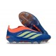 Scarpe adidas Predator Laceless Elite FG Blu Arancione Verde Lime