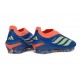 Scarpe adidas Predator Laceless Elite FG Blu Arancione Verde Lime