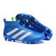 Scarpe da Calcio Nuovo 2016 adidas Ace16+ Purecontrol FG/AG Blu Bianco