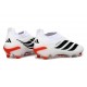 Scarpe adidas Predator Laceless Elite FG Bianco Rosso Nero