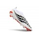 Scarpe adidas Predator Laceless Elite FG Bianco Rosso Nero