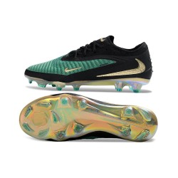 Scarpe da Calcio Nike Phantom 6 Elite Low FG Verde Nero Oro