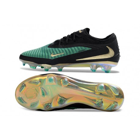 Scarpe da Calcio Nike Phantom 6 Elite Low FG Verde Nero Oro
