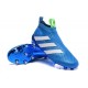 Scarpe da Calcio Nuovo 2016 adidas Ace16+ Purecontrol FG/AG Blu Bianco