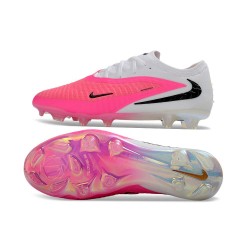 Scarpe da Calcio Nike Phantom 6 Elite Low FG Rosa Bianco Nero
