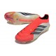 Scarpe adidas Predator Laceless Elite FG Rosso Bianco Nero