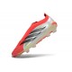 Scarpe adidas Predator Laceless Elite FG Rosso Bianco Nero