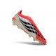 Scarpe adidas Predator Laceless Elite FG Rosso Bianco Nero