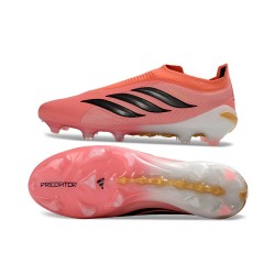 Scarpe adidas Predator Laceless Elite FG Rosa Nero