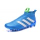 Scarpe da Calcio Nuovo 2016 adidas Ace16+ Purecontrol FG/AG Blu Bianco