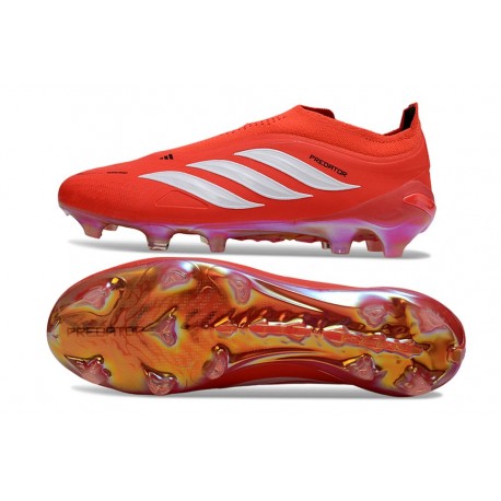 adidas Scarpa da Calcio Predator 26 LL Elite FG Rosso Bianco