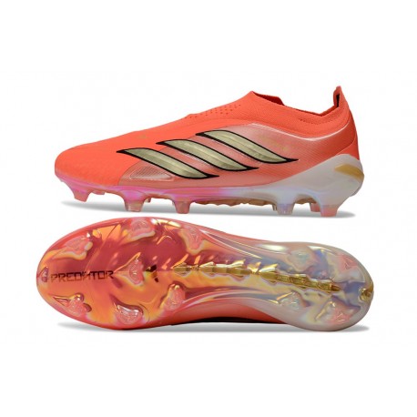 adidas Scarpa da Calcio Predator 26 LL Elite FG Solar Turbo Thermal Chrome Nero Core