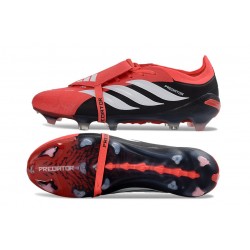adidas Predator Elite Foldover Tongue FG Rosso Nero Bianco
