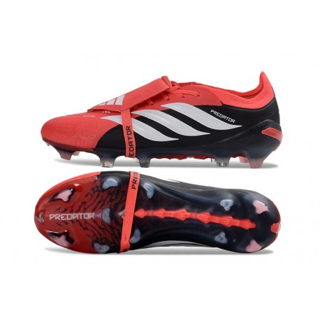 adidas Predator Elite Foldover Tongue FG Rosso Nero Bianco