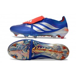 adidas Predator Elite Foldover Tongue FG Blu Rosso Argento
