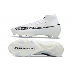 Nike Zoom Mercurial Superfly 10 Elite FG Bianco Nero