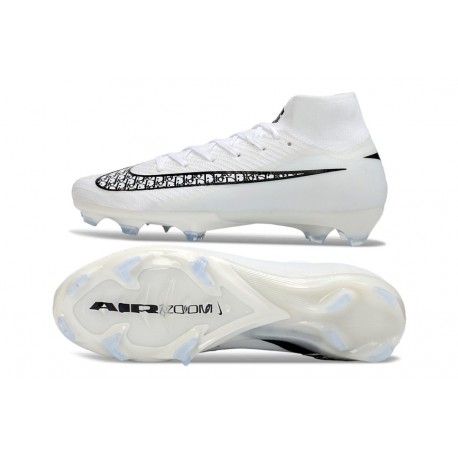 Nike Zoom Mercurial Superfly 10 Elite FG Bianco Nero